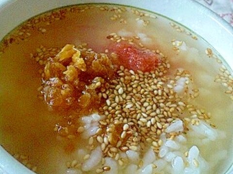 冷やご飯でも！　「美味しいお茶漬け」　　　♪♪